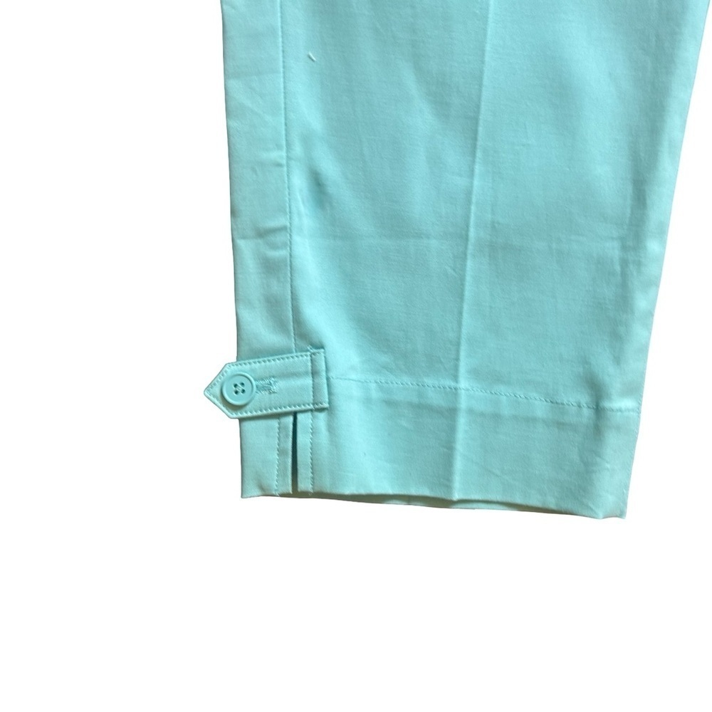 Talbots Cropped Pants Teal Size 8p - Picture 4 of 8